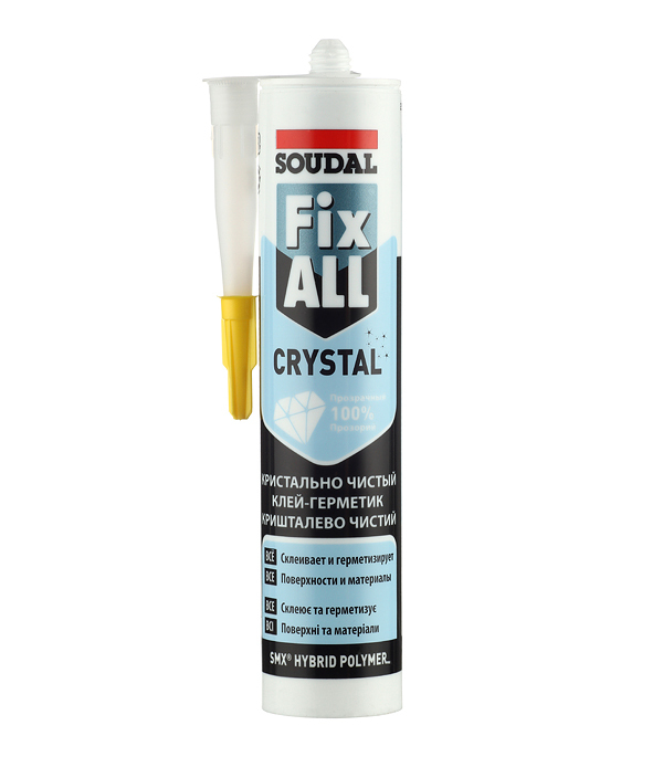 ���� ����-�������� ��������� Soudal Fix All Crystal ���������� 290 ��   ������ ������