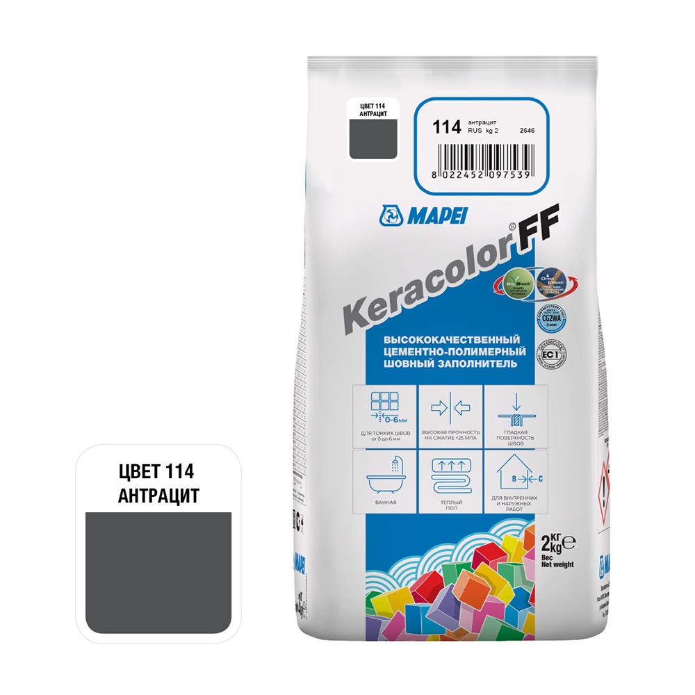 ���� ������� ��������� Mapei Keracolor FF 114 �������� 2 ��   ������ ������