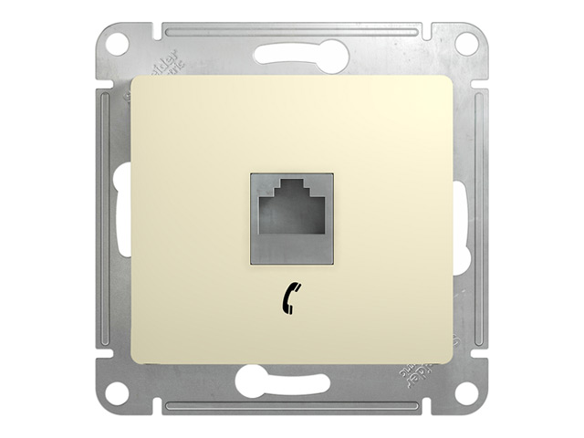 ���� ������� 1 ���� ���������� RJ11 SYSTEME ELECTRIC Glossa �������   ������ ������
