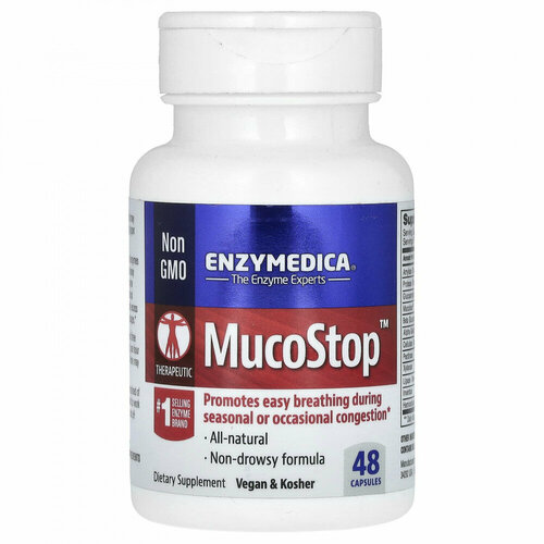 ���� Enzymedica MucoStop 48 caps / ����������� �������� 48 ���� ������ ������