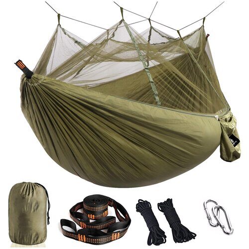 ���� ����� � ��������� ������ Skully Hammok with mosquito 300x200 (armygreen) ������ ������