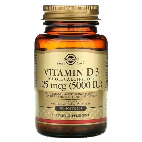 ���� Vitamin D3 5000 IU 100 softgels D3 Solgar ������ ������
